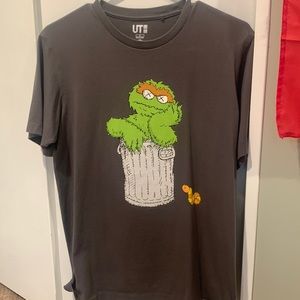 kaws sesame street tee